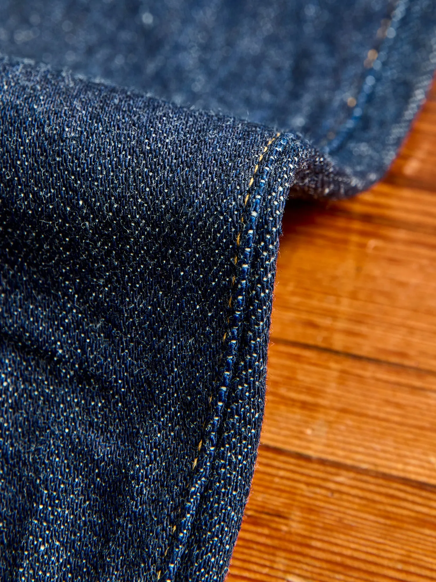 022-Kiraku "Natural Indigo" 12oz Selvedge Denim - Wide Straight Fit