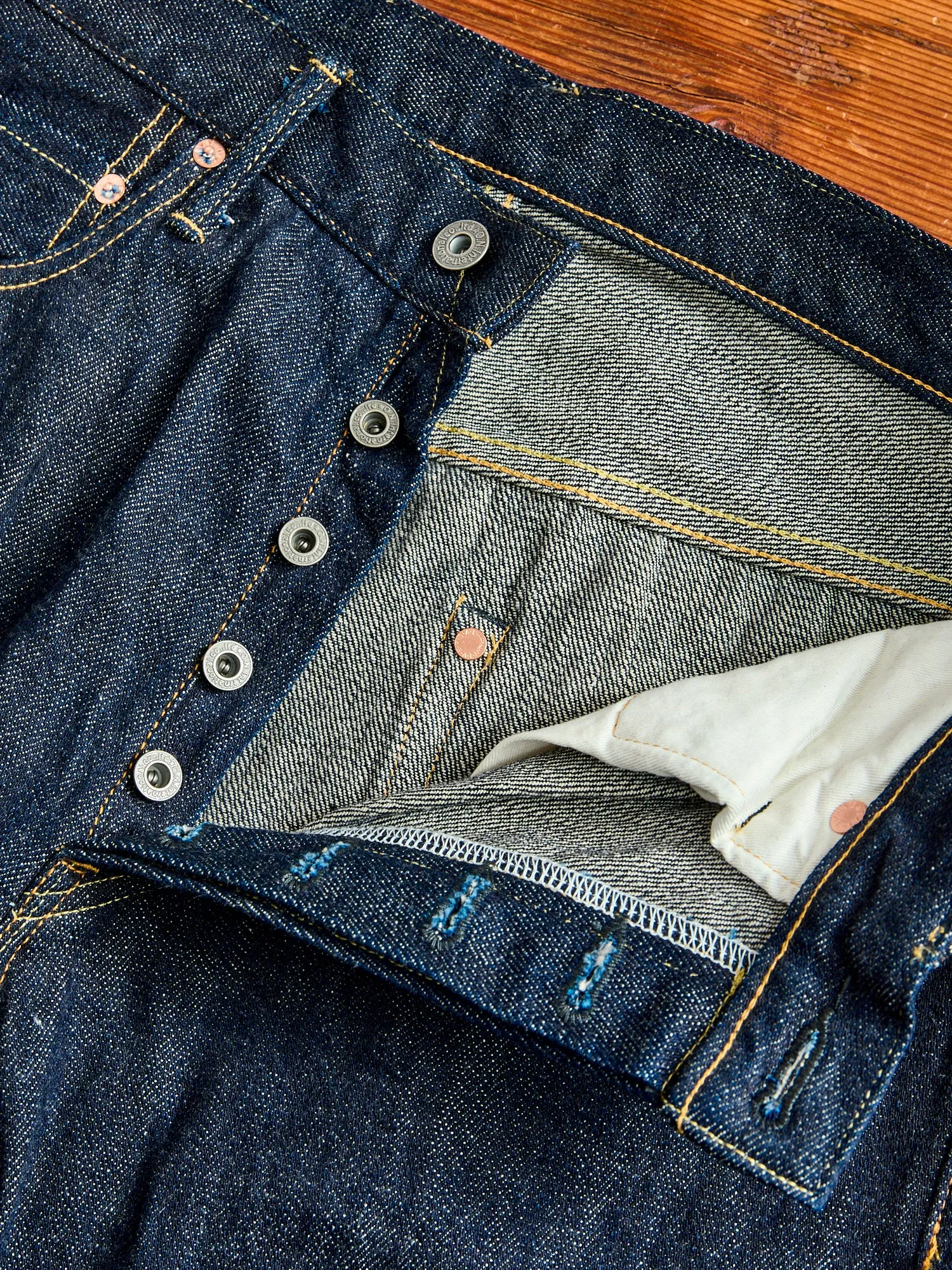 022-Kiraku "Natural Indigo" 12oz Selvedge Denim - Wide Straight Fit