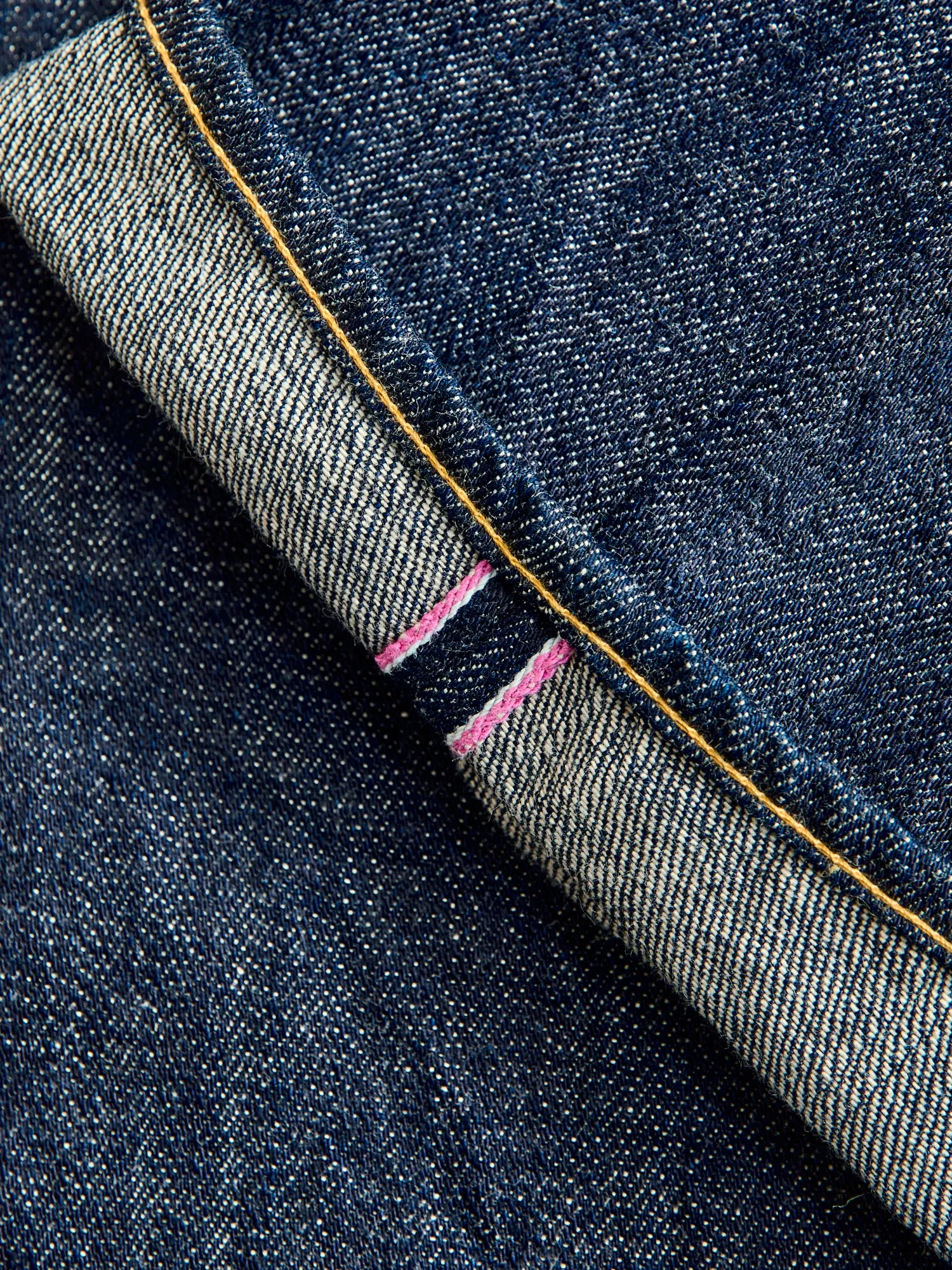 022-Kiraku "Natural Indigo" 12oz Selvedge Denim - Wide Straight Fit