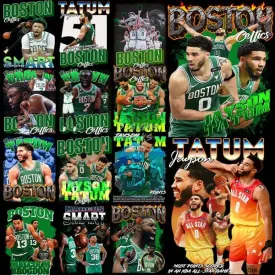 14 Boston Basketball Team Designs Bundle PNG