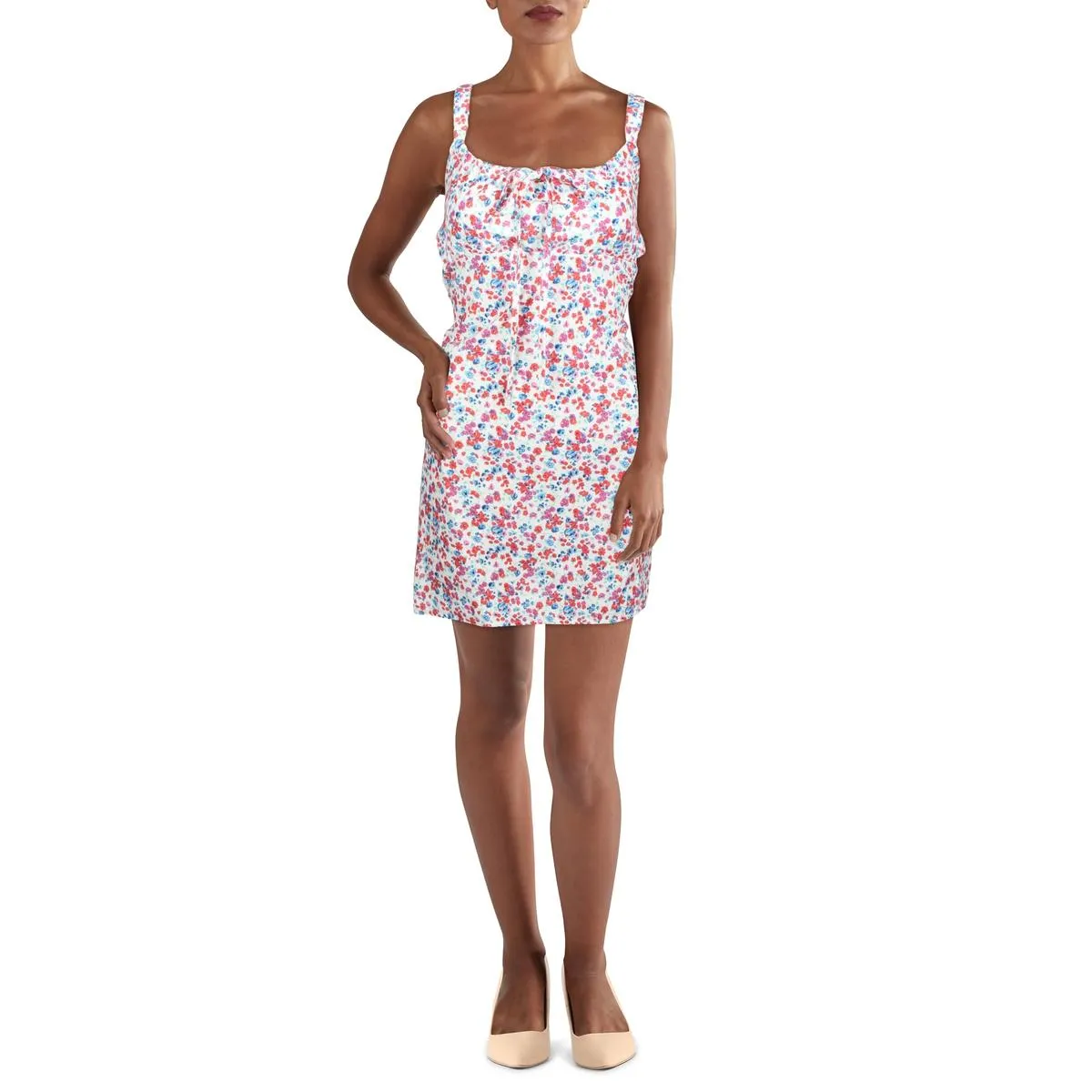 70F/21C Womens Floral Mini Slip Dress