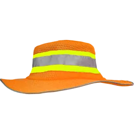 804STOR Safety Hat: Hi-Vis Orange Ranger Style Hat: ANSI HW: Contrasting Trim