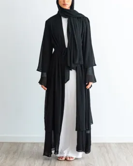 Aisha Abaya with Hijab - Black