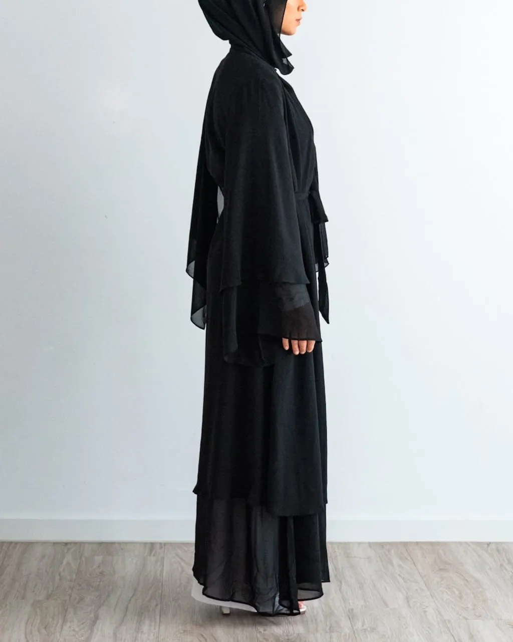 Aisha Abaya with Hijab - Black