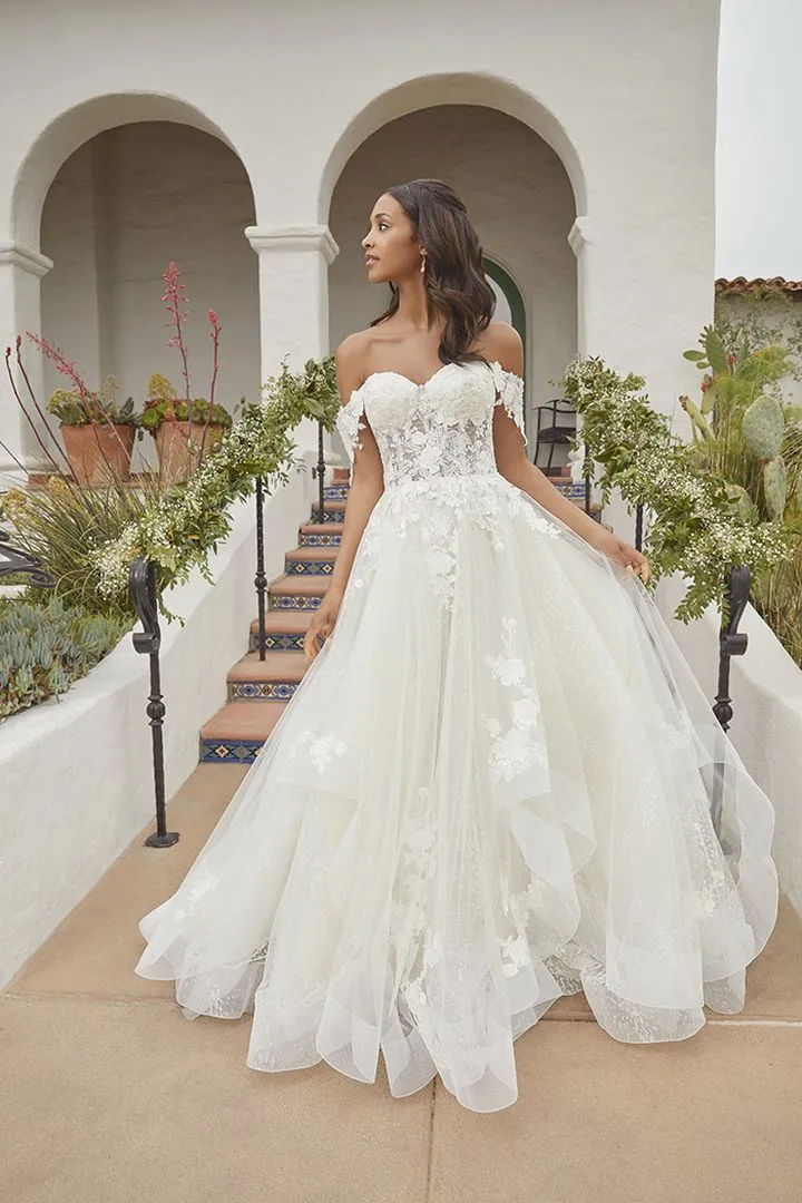 Beloved Bridal B372 Astley Wedding Dress by Casablanca Bridal Lace Off the Shoulder Ballgown