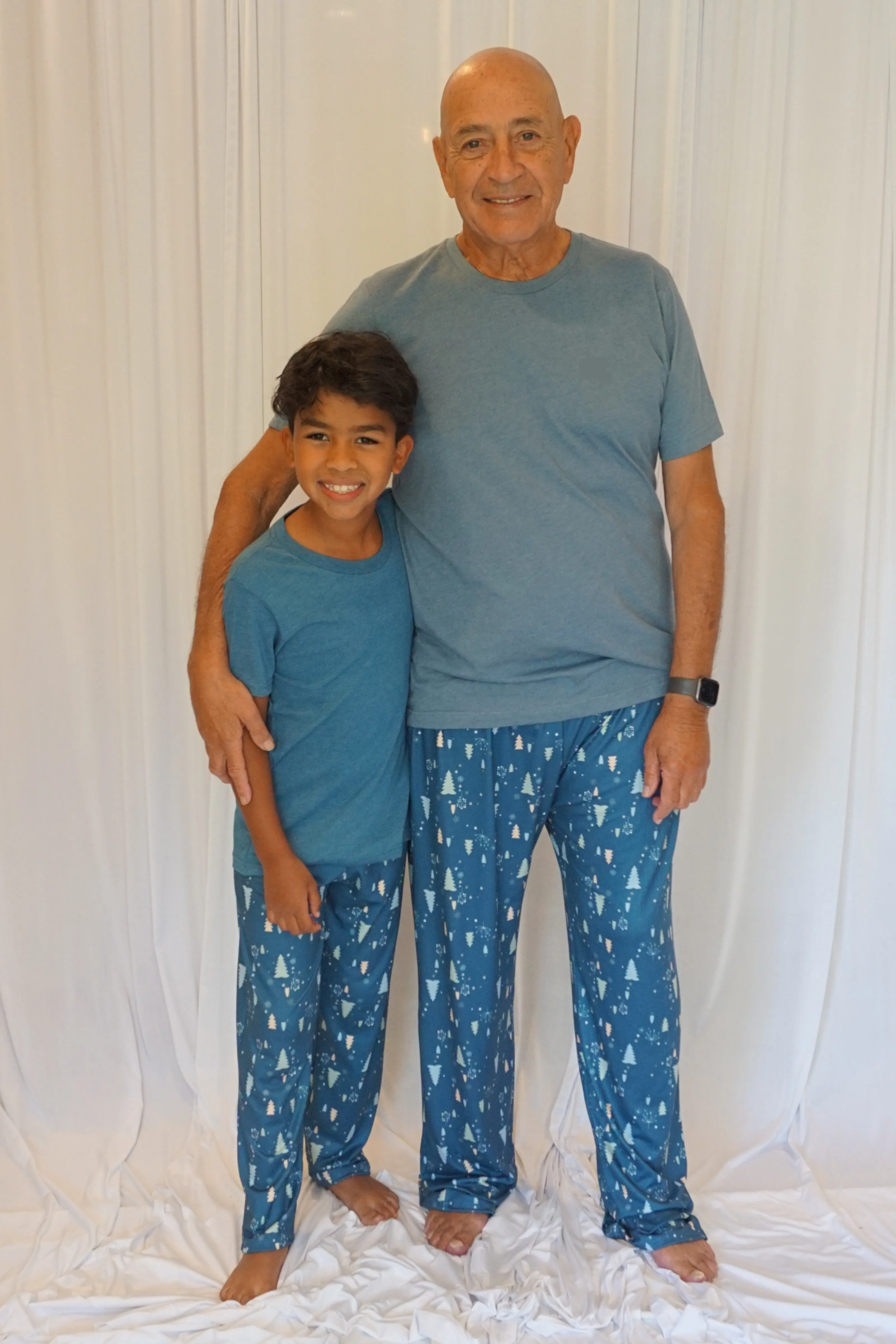 Boys Cozy Christmas Blue Pajama Pant