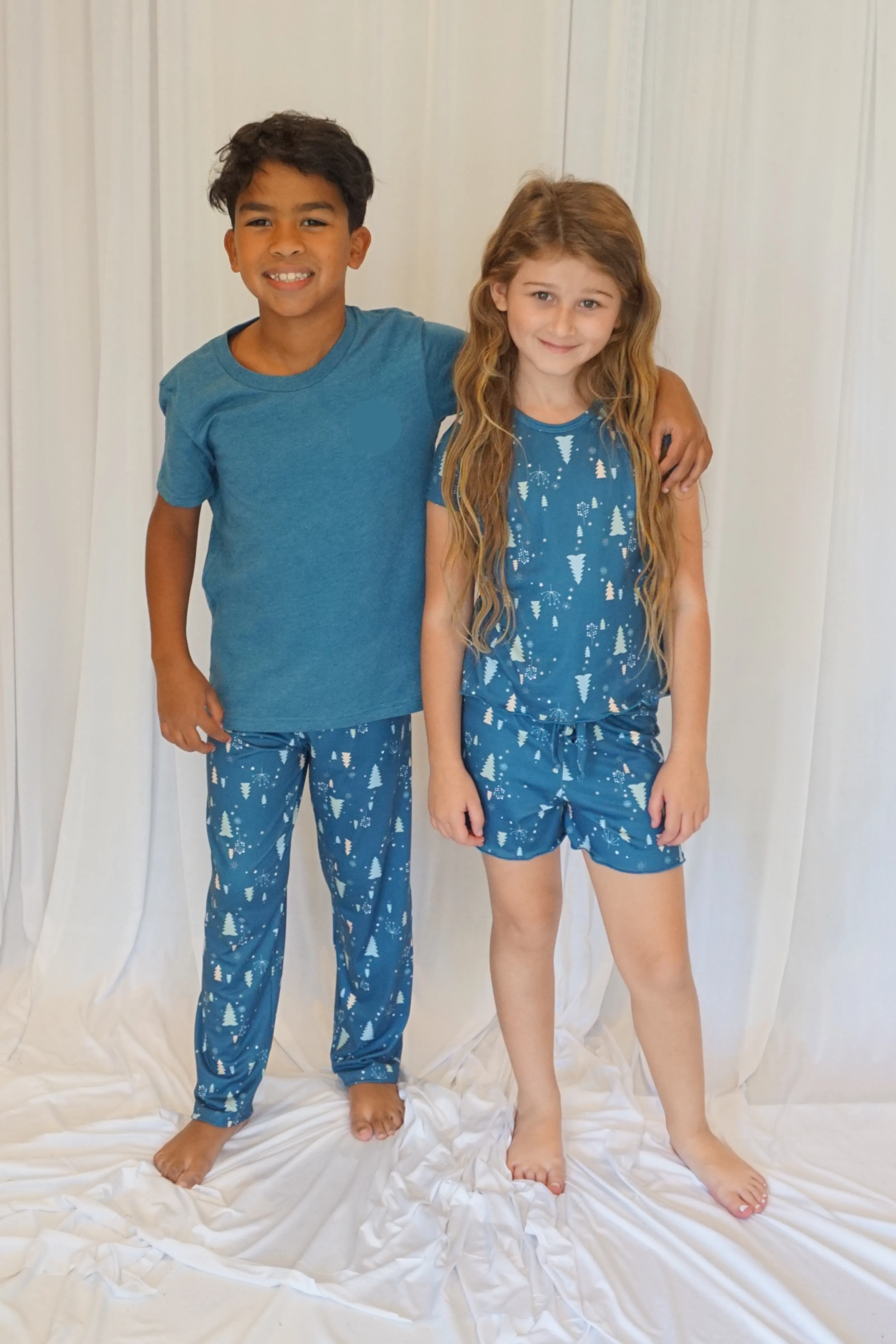 Boys Cozy Christmas Blue Pajama Pant