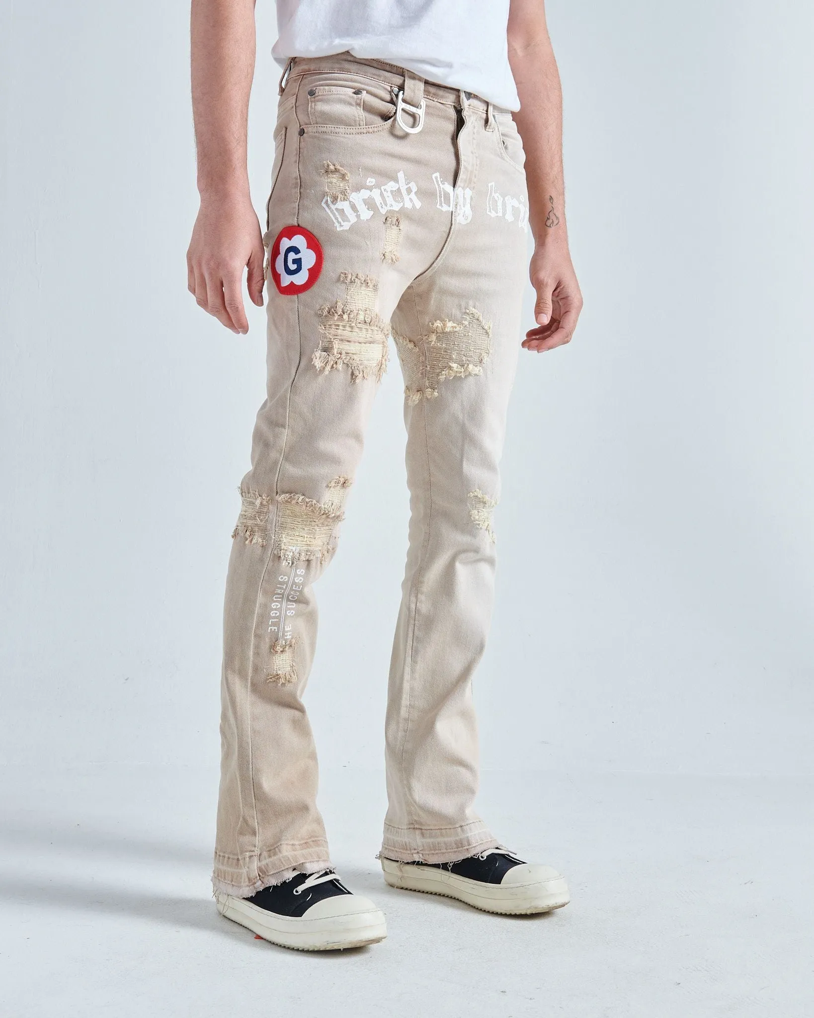 BRICK BY BRICK - STACK DENIM (SCORCHED WHEAT)