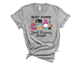 Busy Small Business Tie Dye Leopard - Graphic Tee