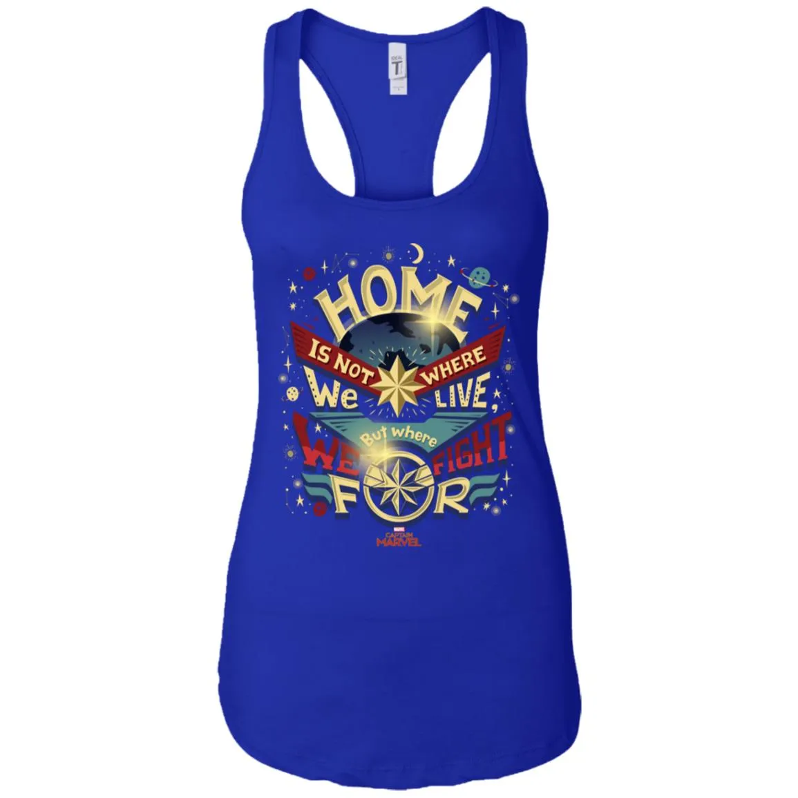 Captain Marvel Home Is What We Fight For Women Tank Top