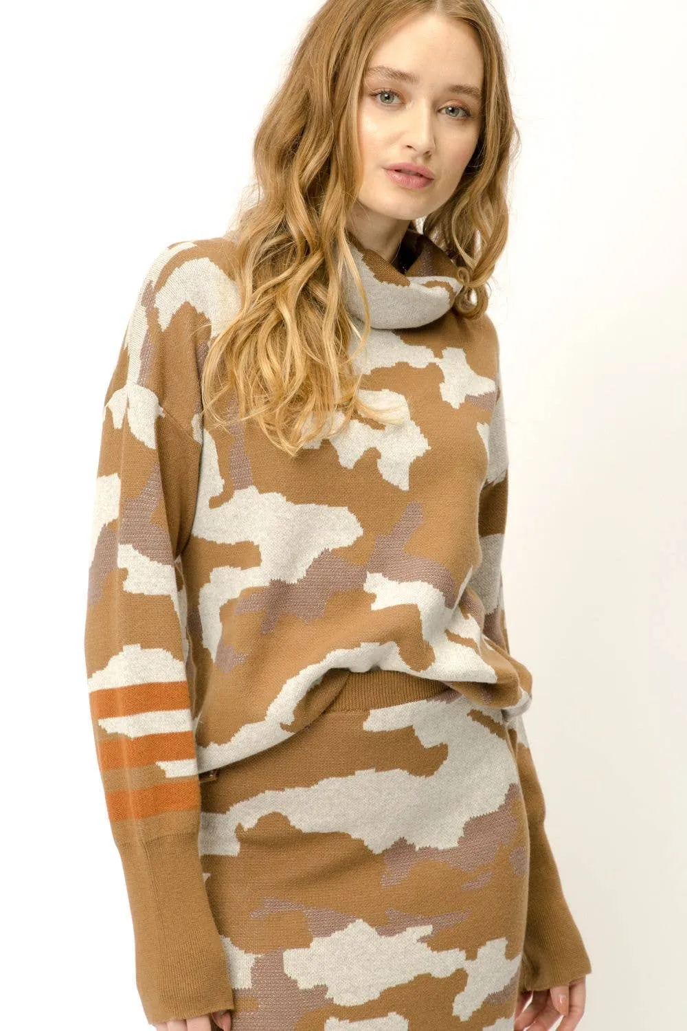 Cate Camo Sweater