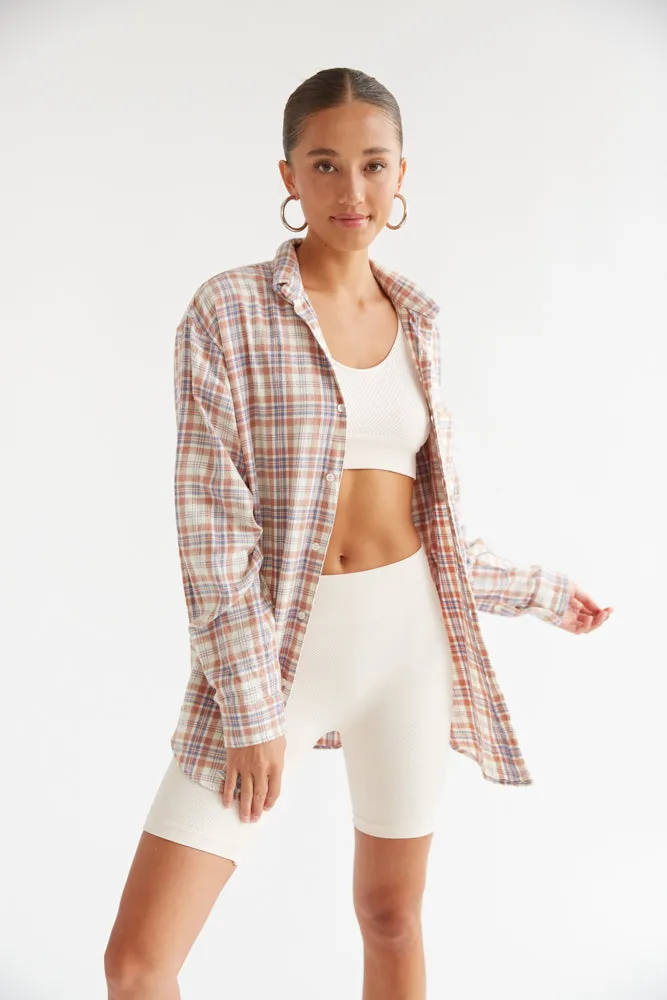 Cathedral Rock Oversized Plaid Flannel Shirt