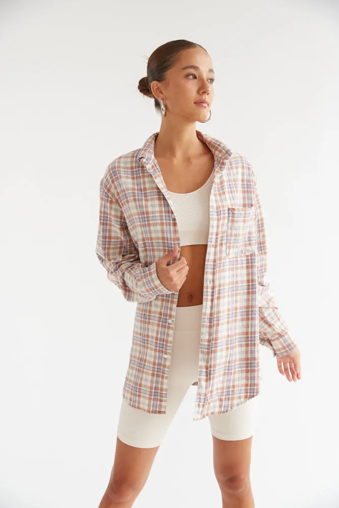 Cathedral Rock Oversized Plaid Flannel Shirt