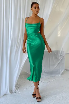 Chay Slip Dress - Emerald