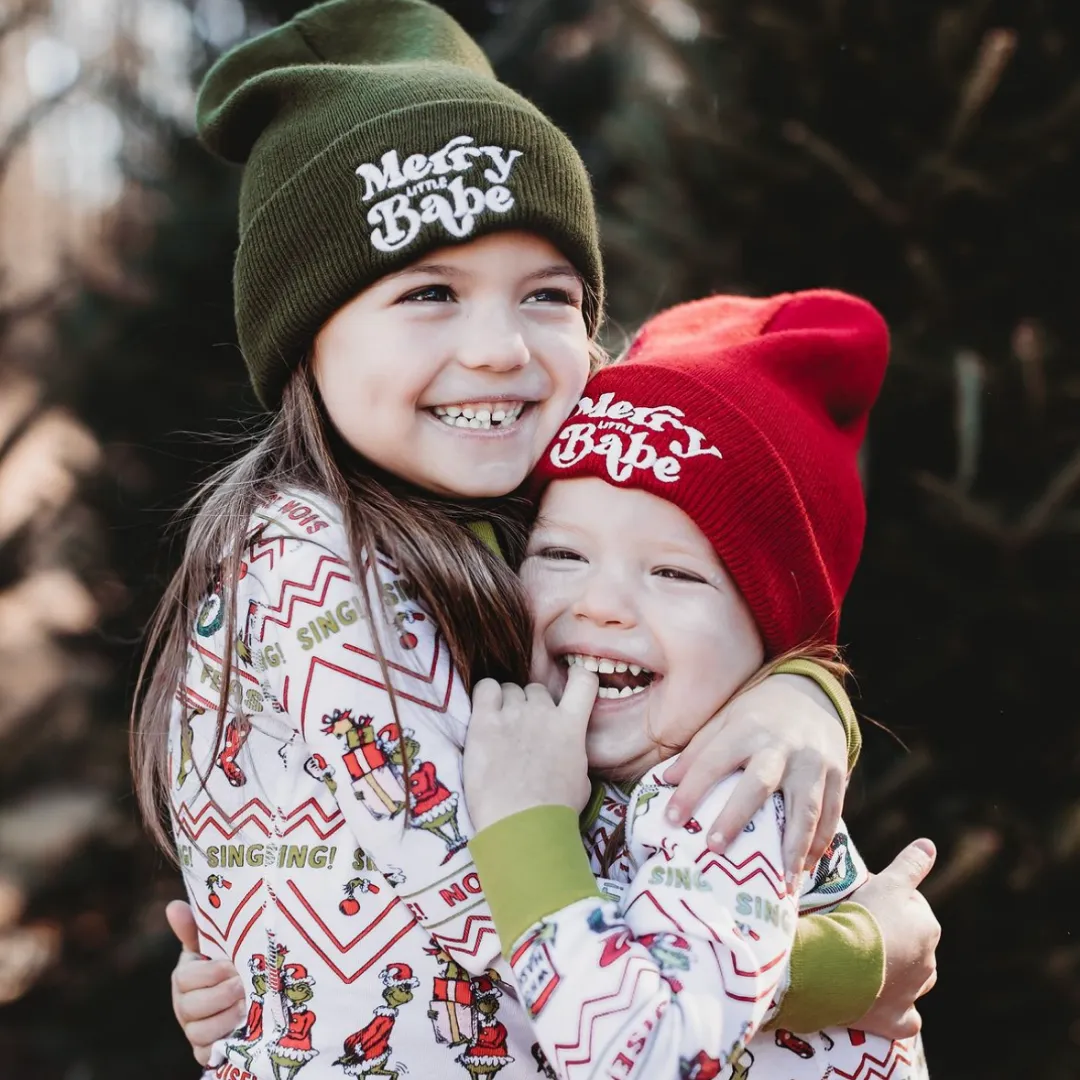 Child Beanie - Merry Little Babe - Green