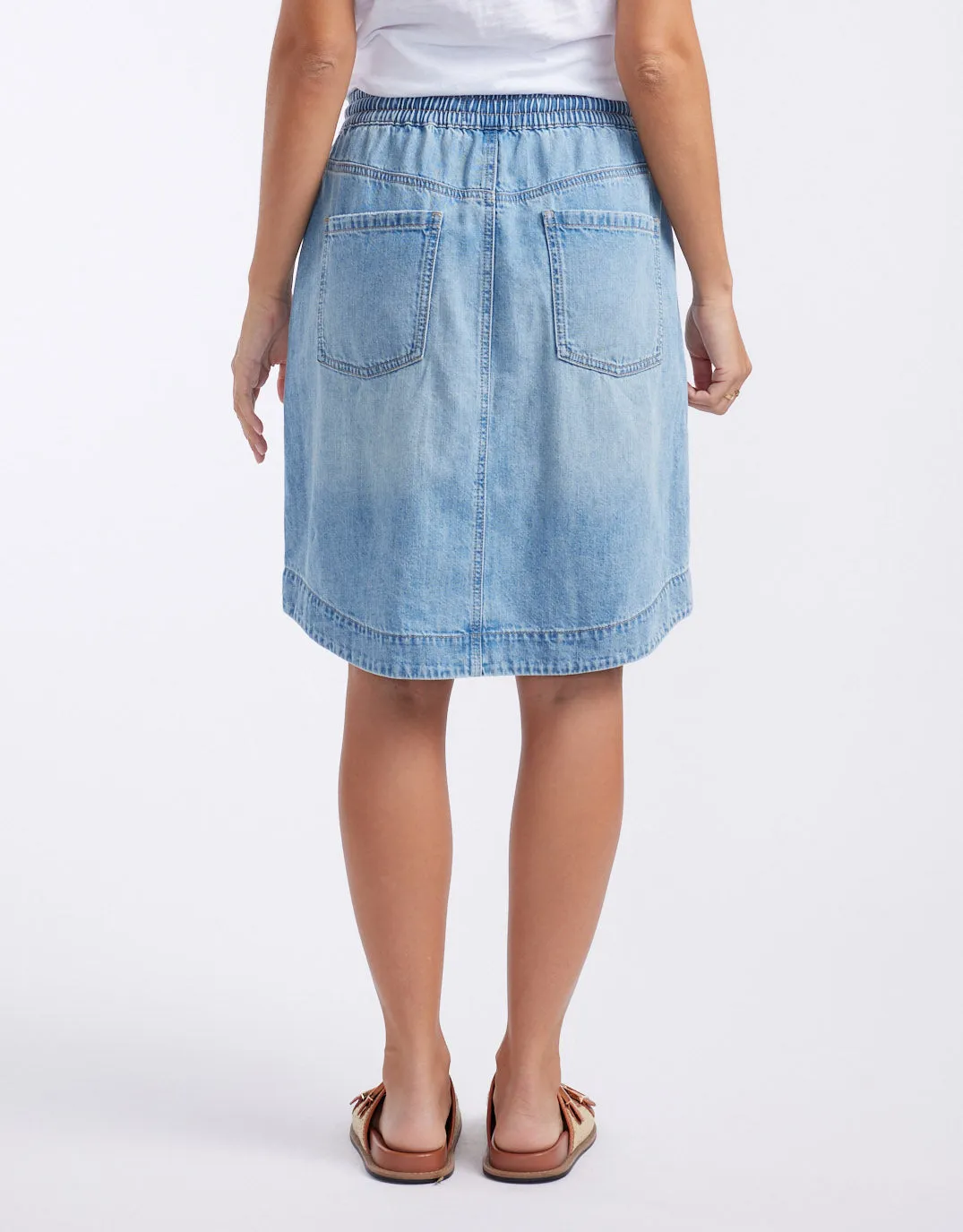 Coco Denim Skirt - Mid Wash