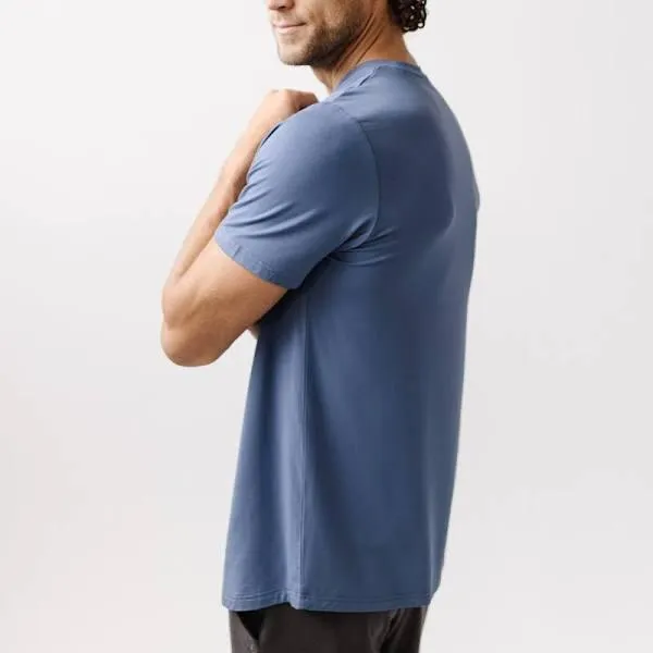 Cozy Earth Men's Bamboo Lounge Tee Slate