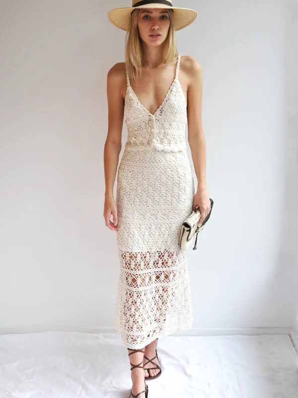 Crochet Bianca Slip Dress