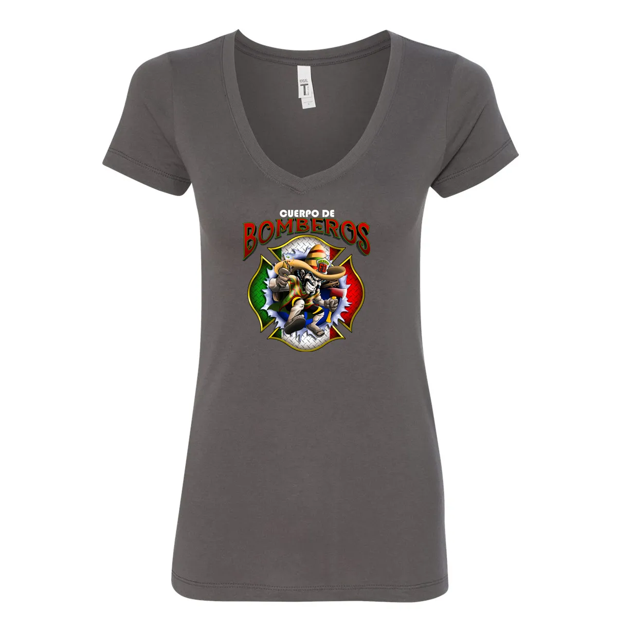 Cuerpo De Bomberos Maltese Women's V-Neck Shirt