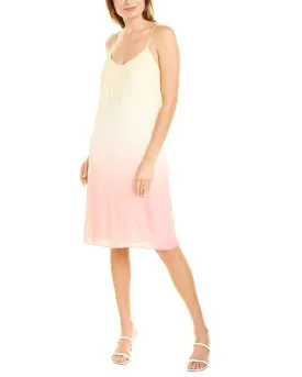 Dip Dye Slip Dress - Pink Yellow