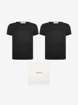 Dolce & Gabbana Boys Cotton Branded T-Shirt Set (2 Pack)