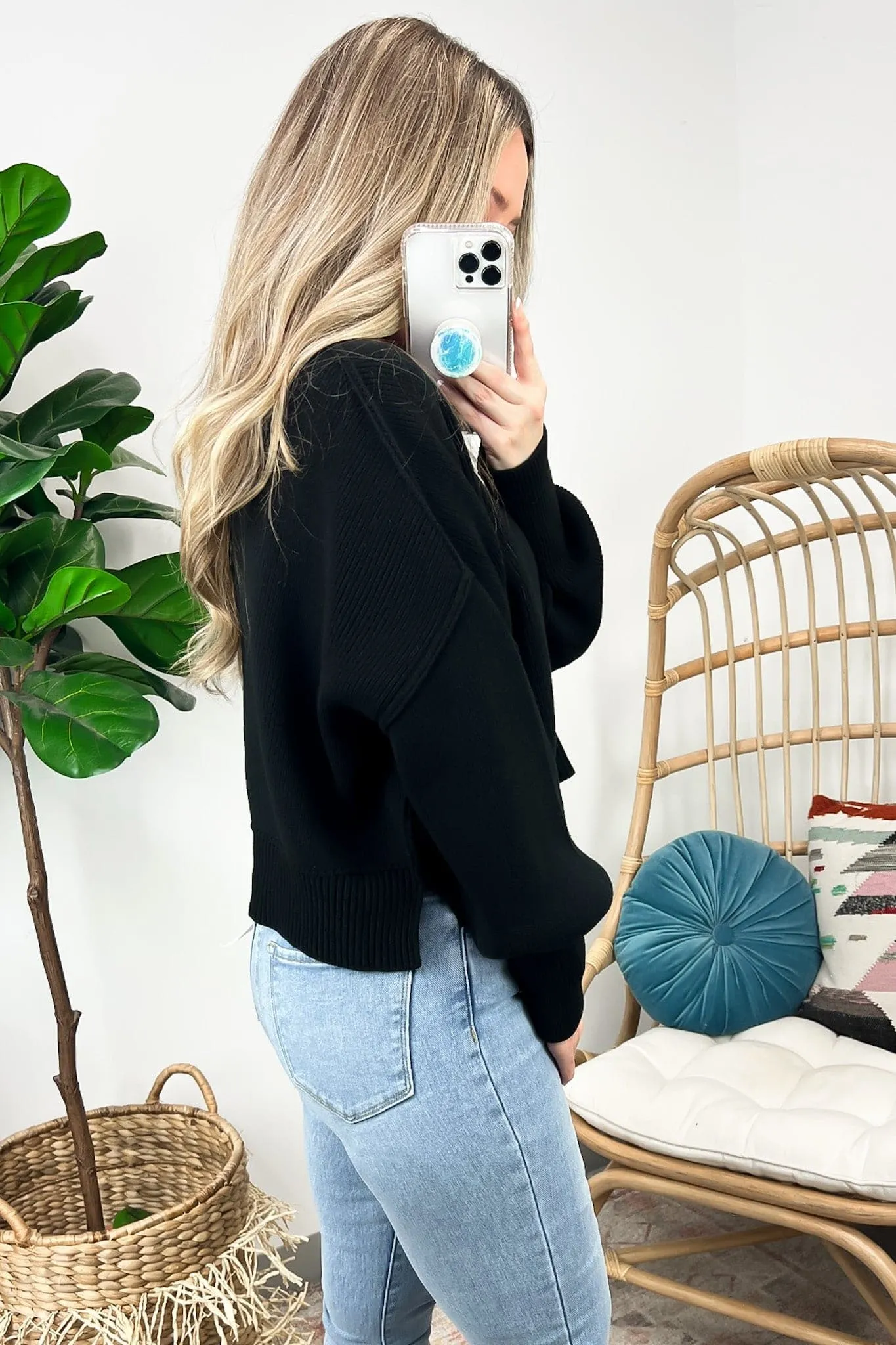 Easy Retreat Cropped Oversized Sweater | BACK IN STOCK   NEW COLORS