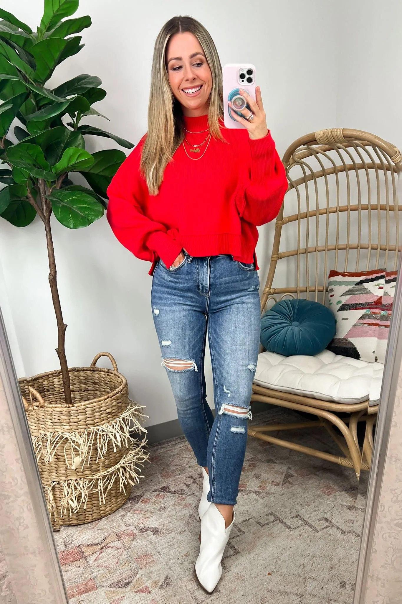 Easy Retreat Cropped Oversized Sweater | BACK IN STOCK   NEW COLORS