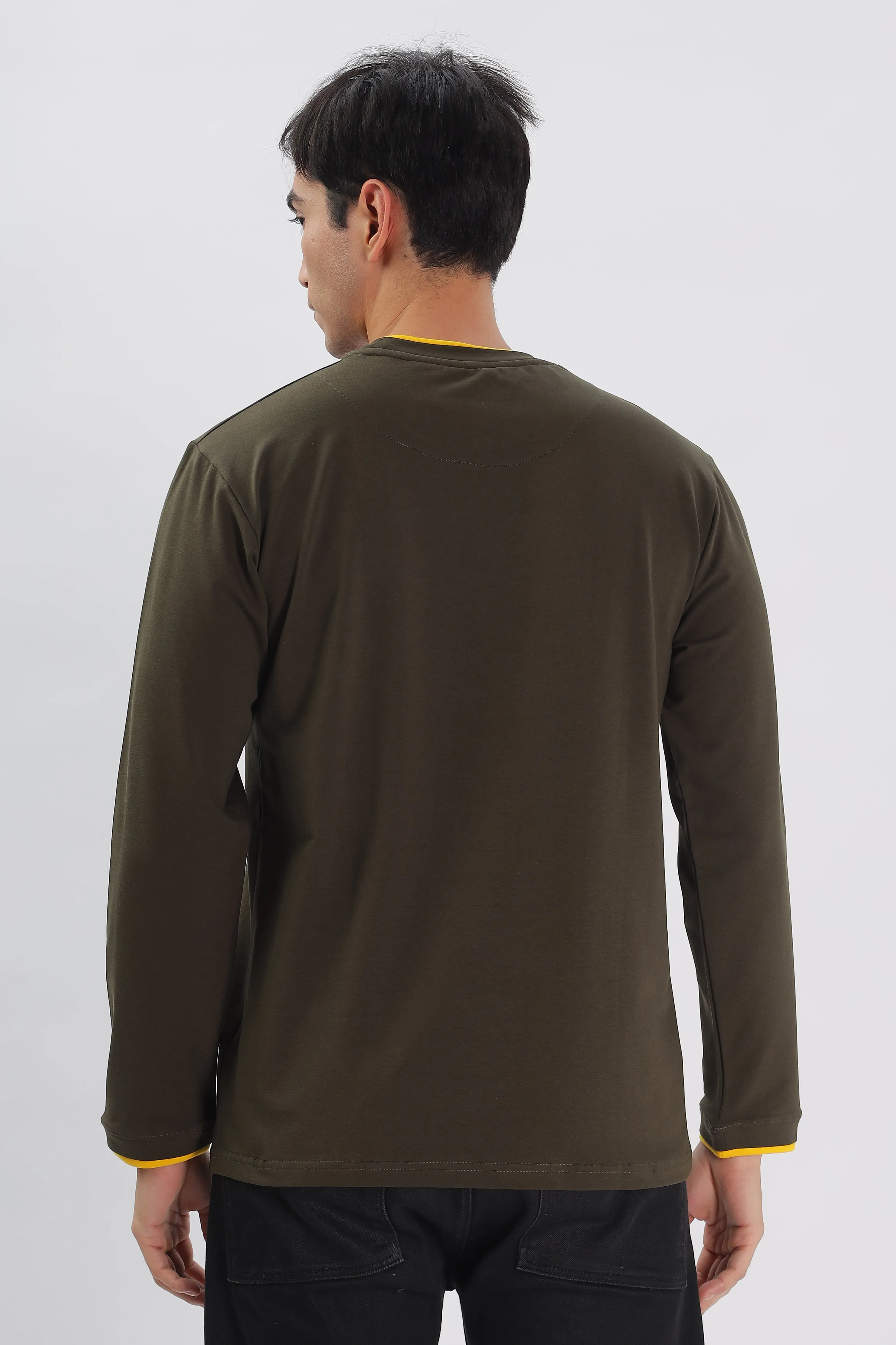 Endless Pursuit Tee: Olive Green