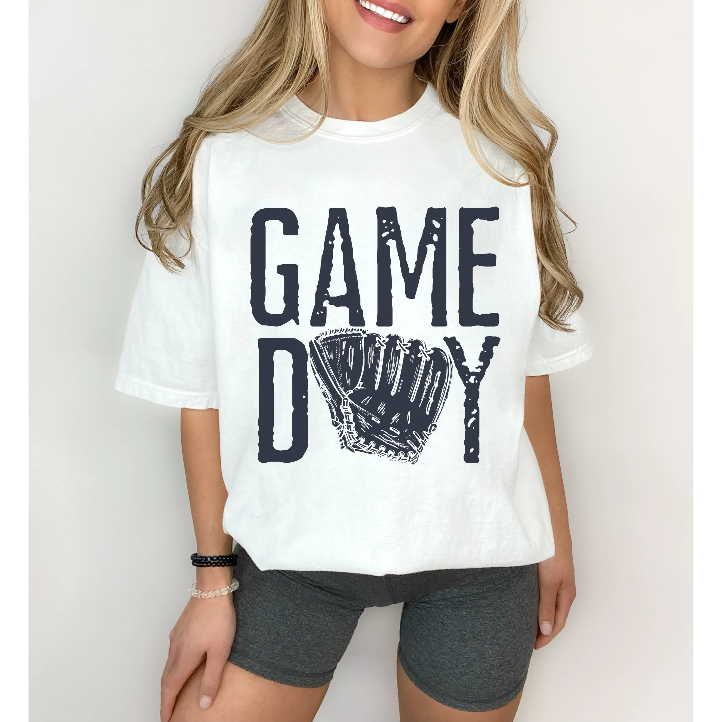 Game Day Comfort Colors® T-Shirt, Spring or Summer Tee, Gift for Mom, Distressed Design Game Day T-Shirt, Baseball T-Shirt