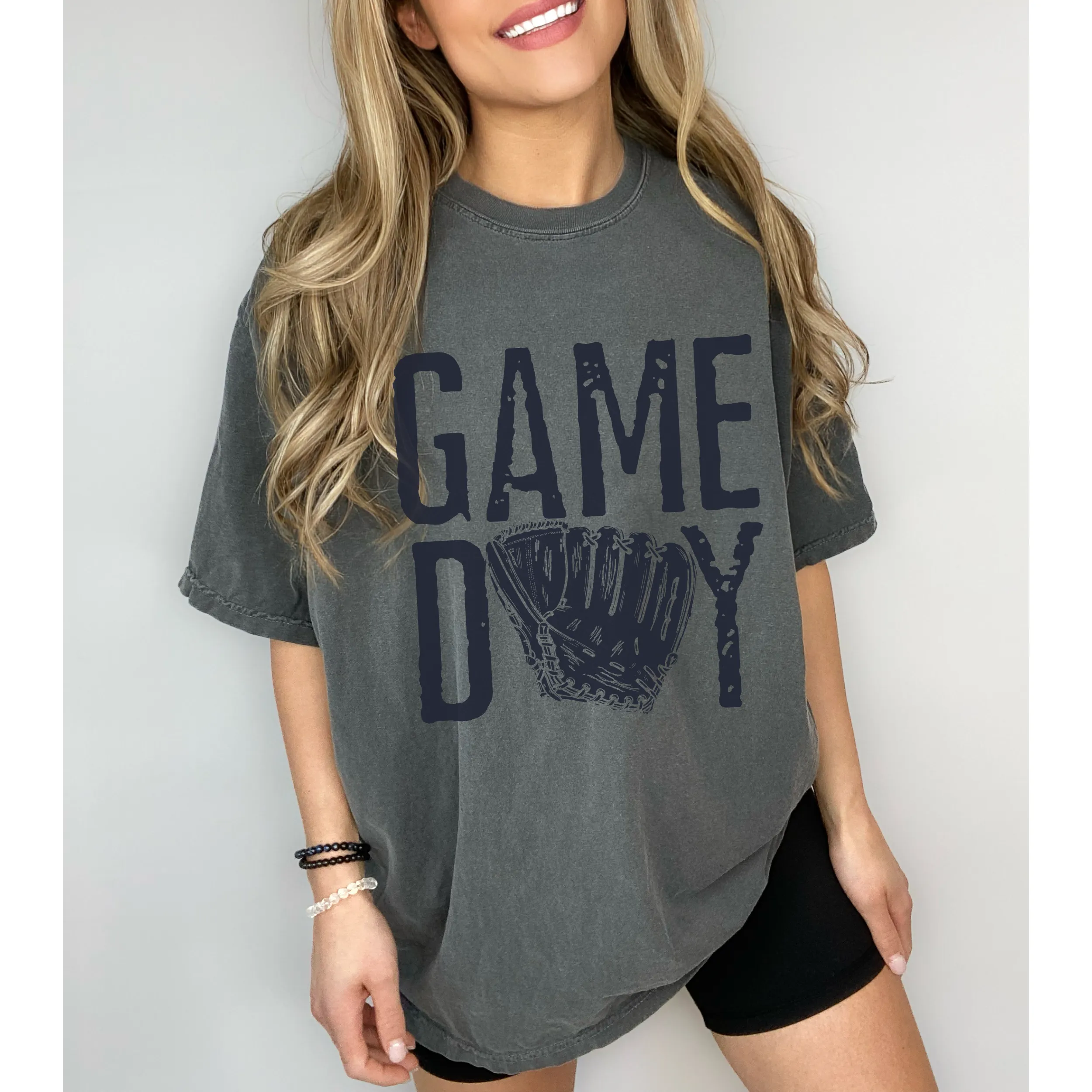 Game Day Comfort Colors® T-Shirt, Spring or Summer Tee, Gift for Mom, Distressed Design Game Day T-Shirt, Baseball T-Shirt