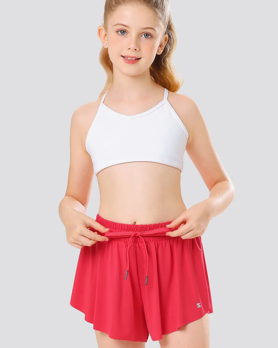 Girls Flowy Shorts- High Waist