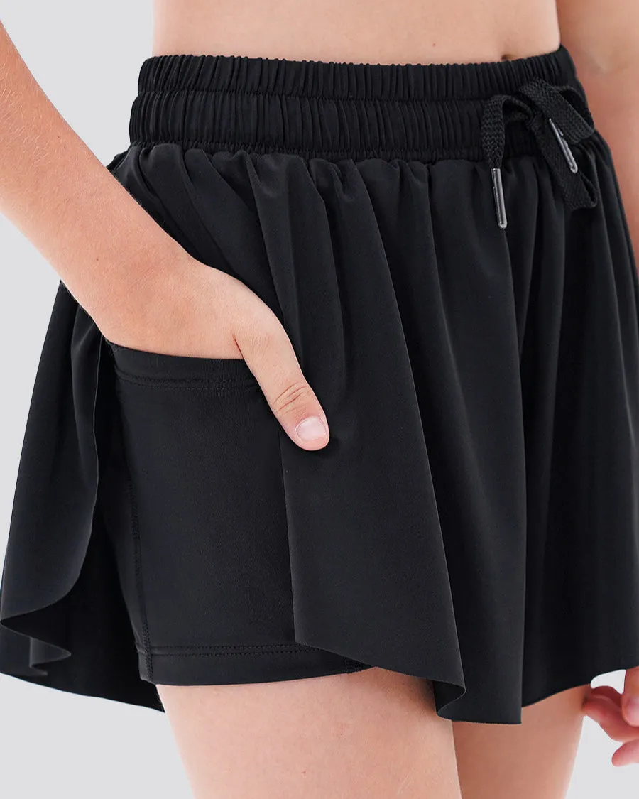 Girls Flowy Shorts- High Waist