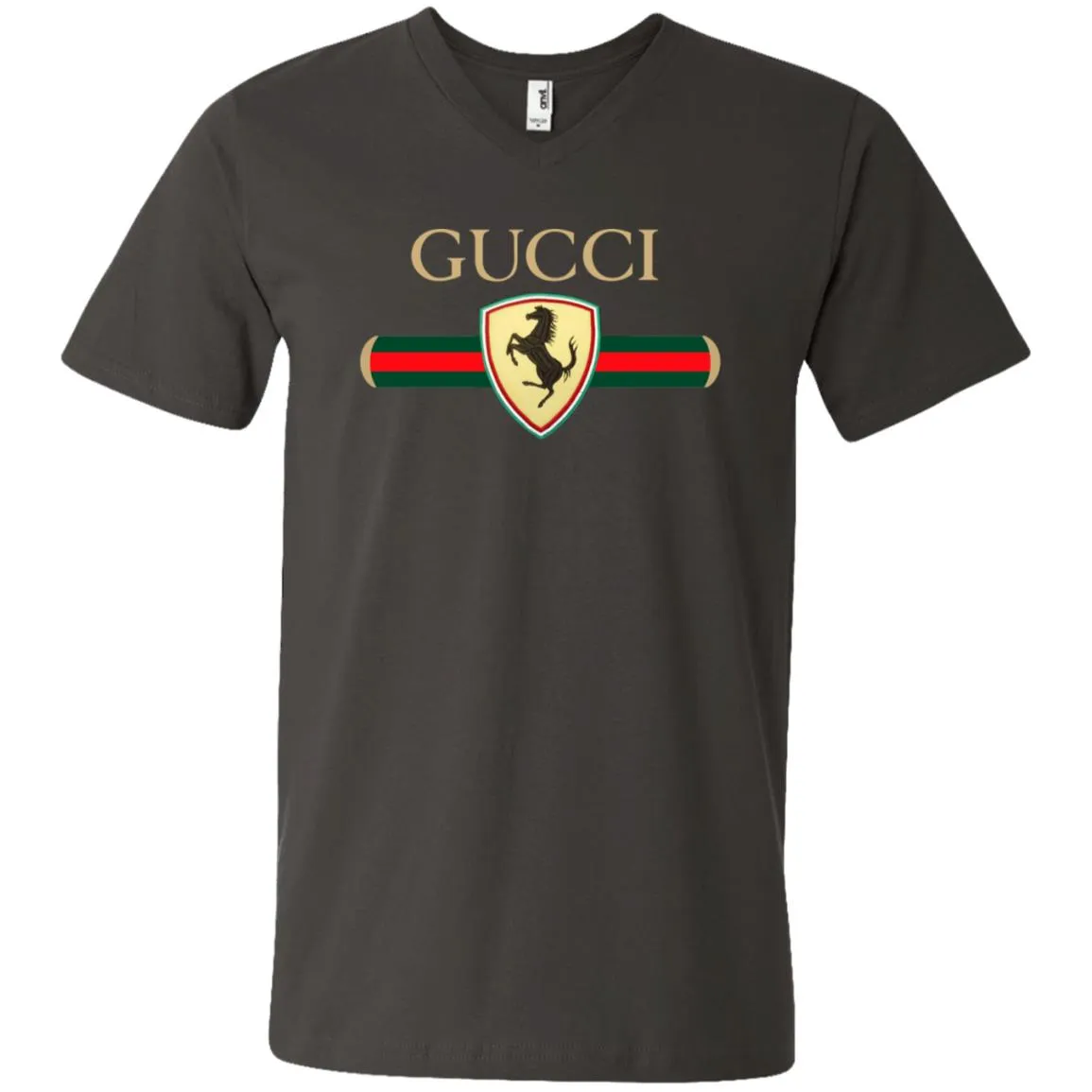 Gucci Ferrari T-shirt Men V-Neck T-Shirt