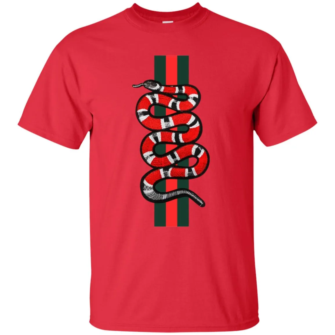 Gucci Snake Hot T-shirt Men Cotton T-Shirt