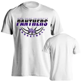 High Point University Panthers Basketball Laces Logo Short Sleeve T-shirt Tee