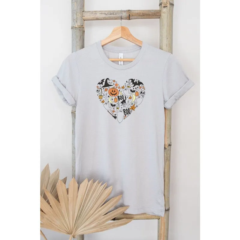 HONEY TEE APPAREL Halloween Heart Graphic Tee