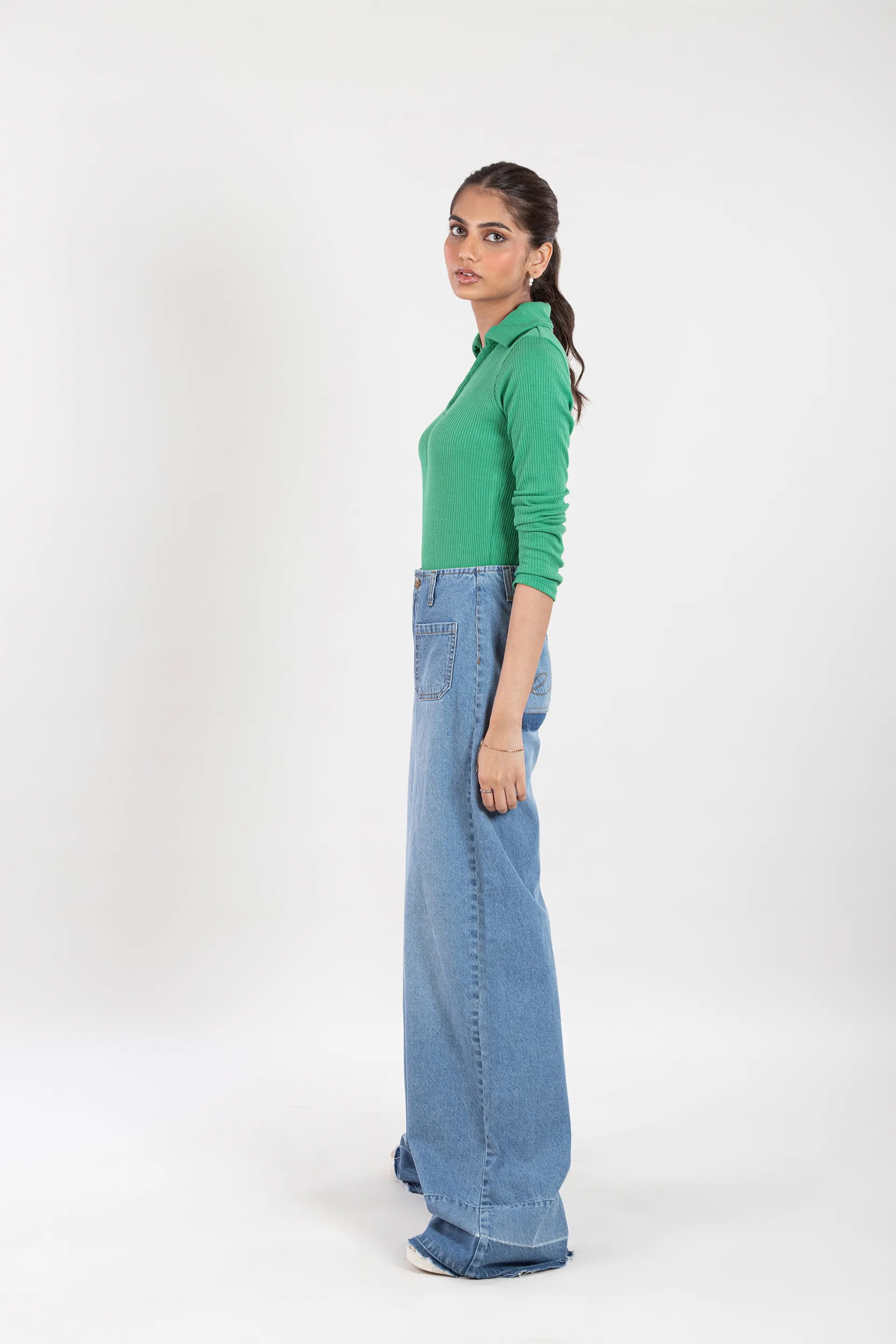 Ilsa Patch Pocket Wide Leg