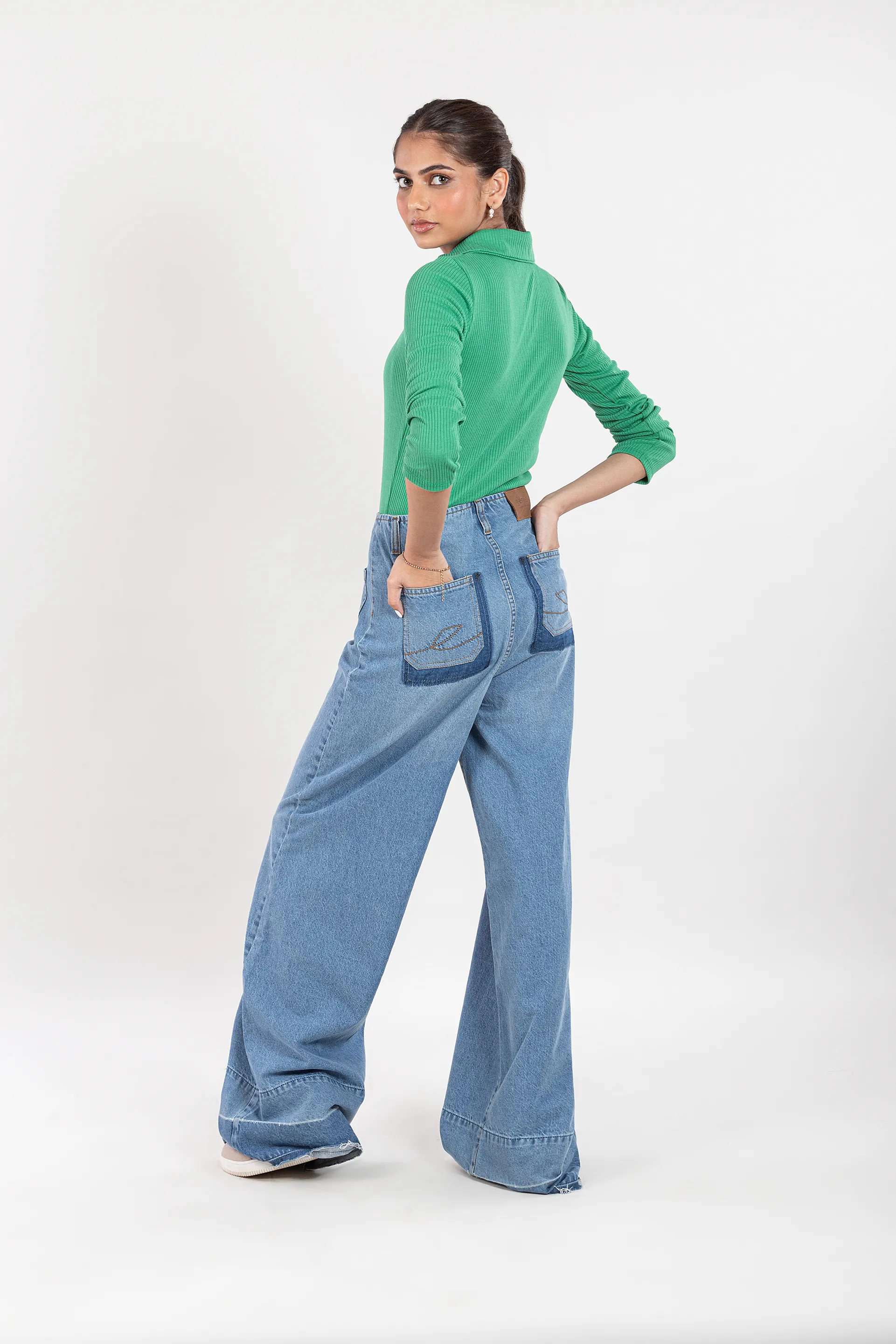 Ilsa Patch Pocket Wide Leg