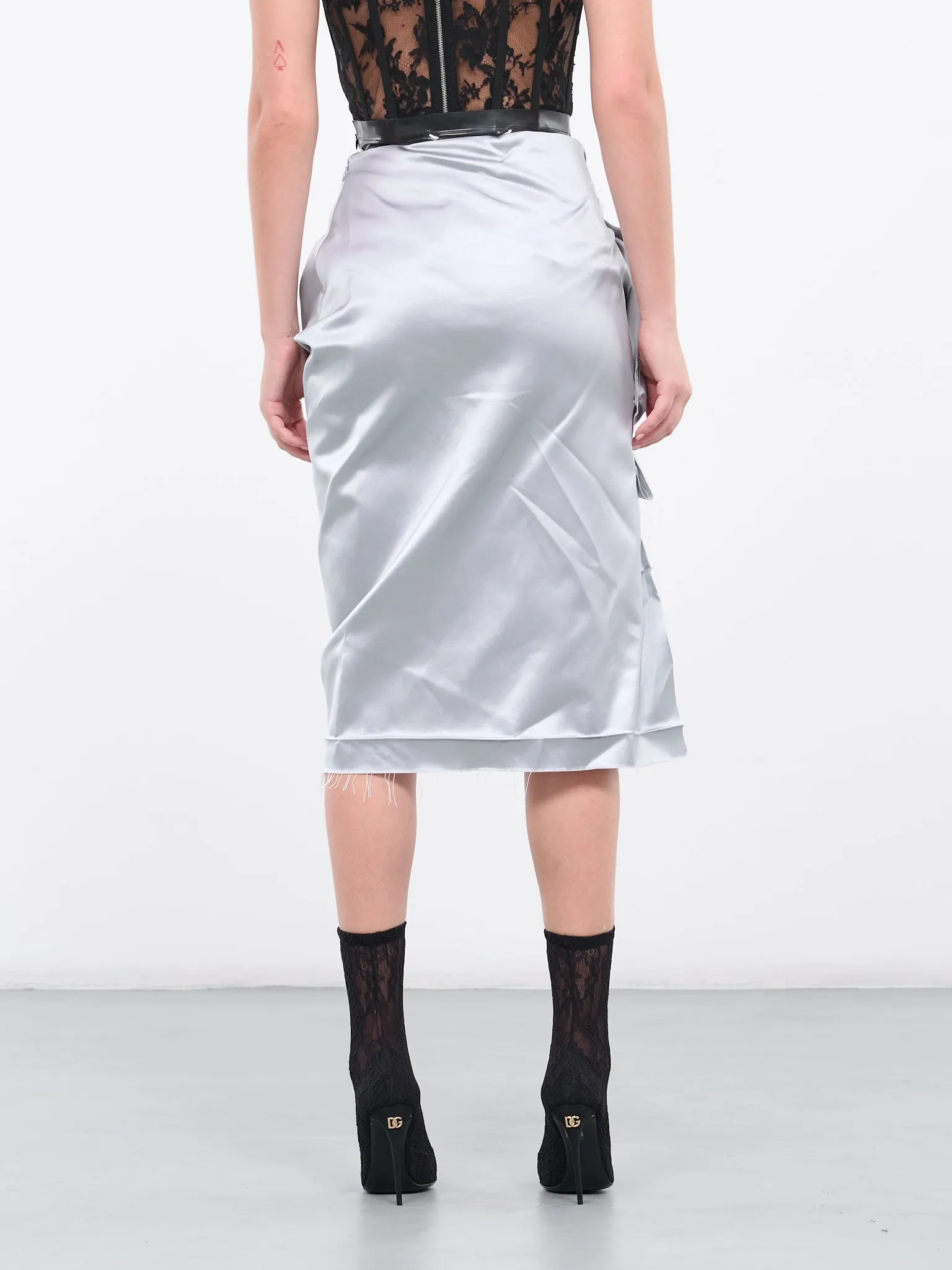 Layered Skirt (S29ME0004-S44074-SKY-BLUE-BLAC)