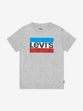 Levi's Wear Boys Sportswear Logo T-Shirt in Grey