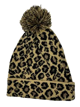 Lisa - Leopard Pom Beanie