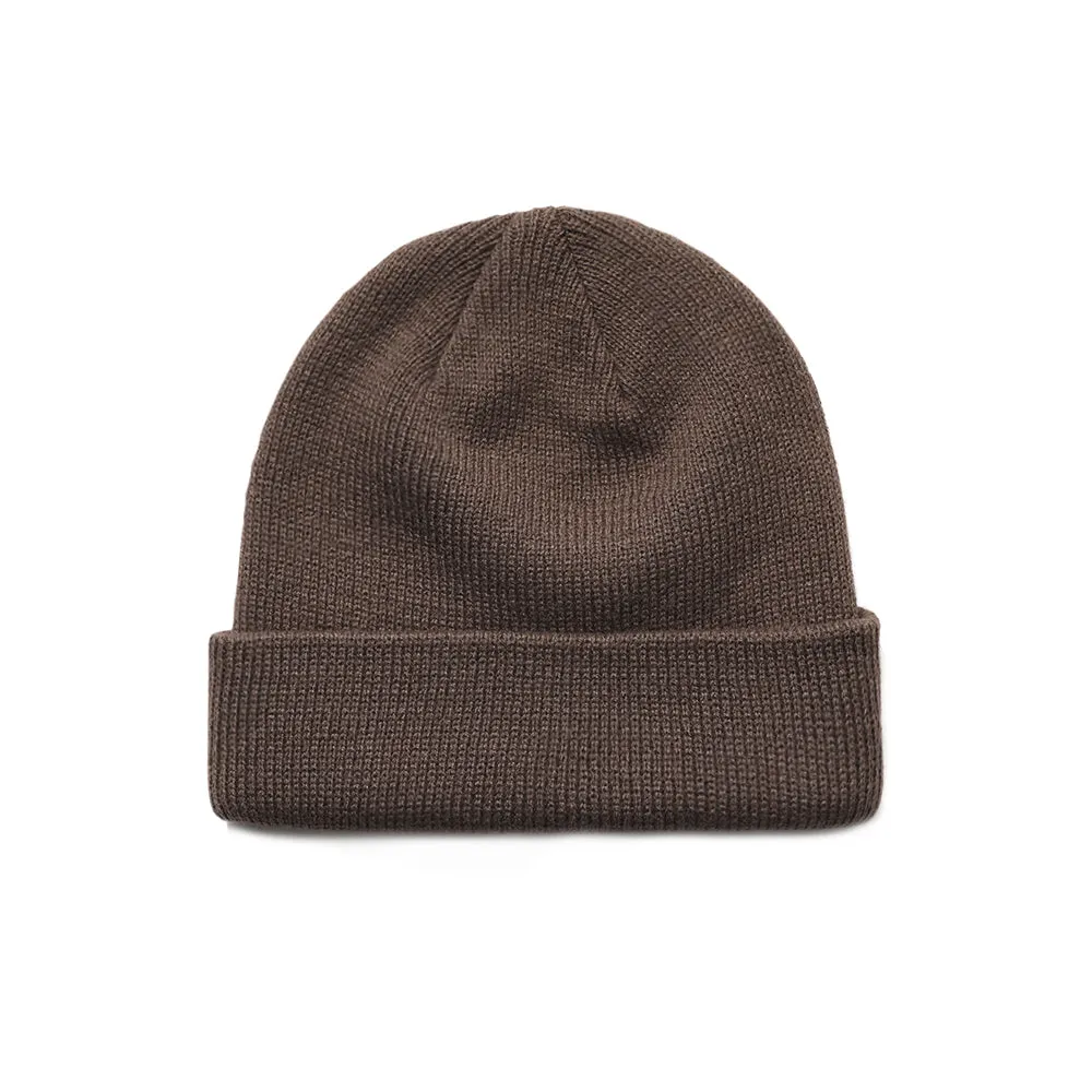 LOGO EMBR BEANIE BROWN