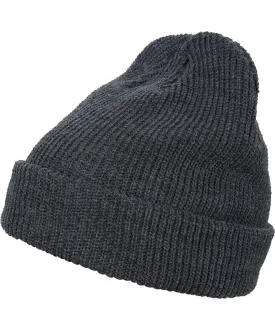 Long knit beanie (1545K) | Dark Grey