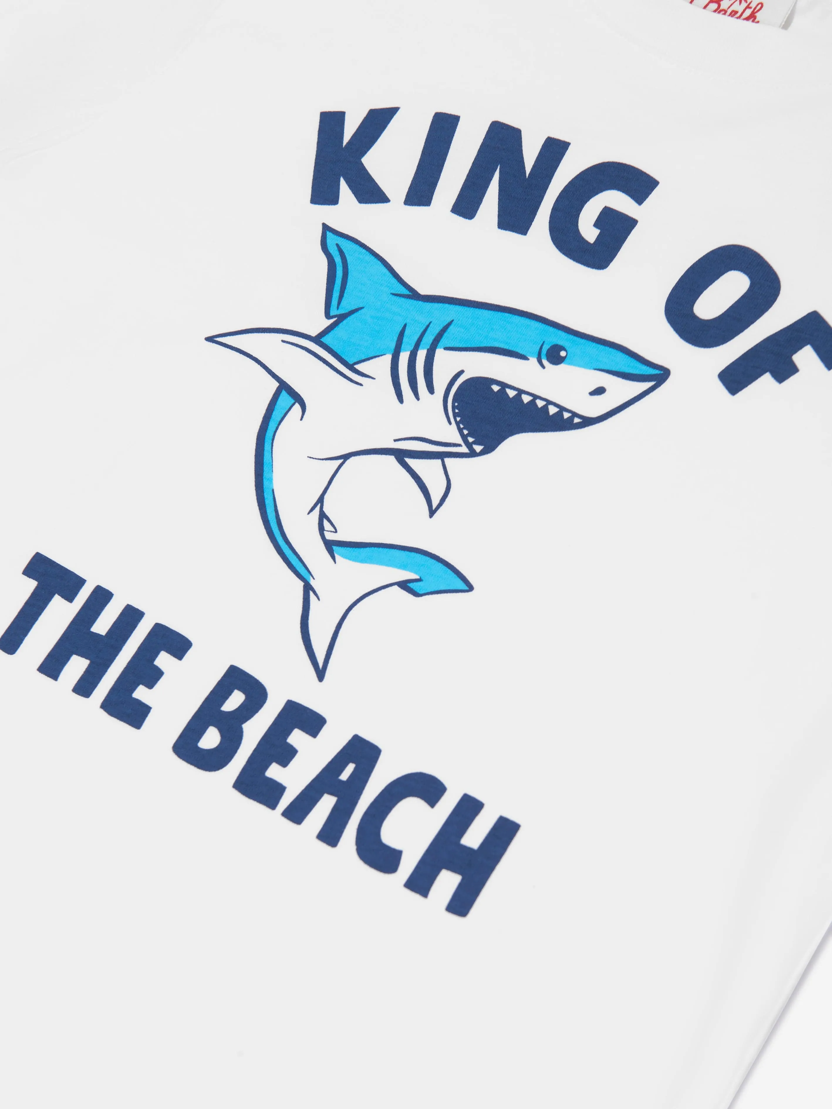 MC2 Saint Barth Boys King Shark T-Shirt in White