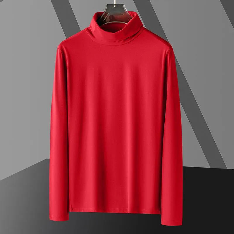 Men's Turtleneck Long Sleeve Solid T-shirt 71884440Z