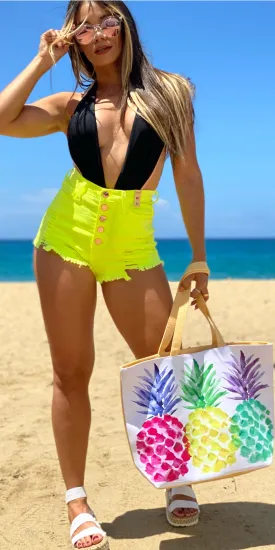 Neon Vibrant Short