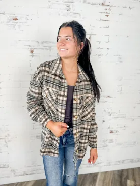 Neutral Plaid Shacket