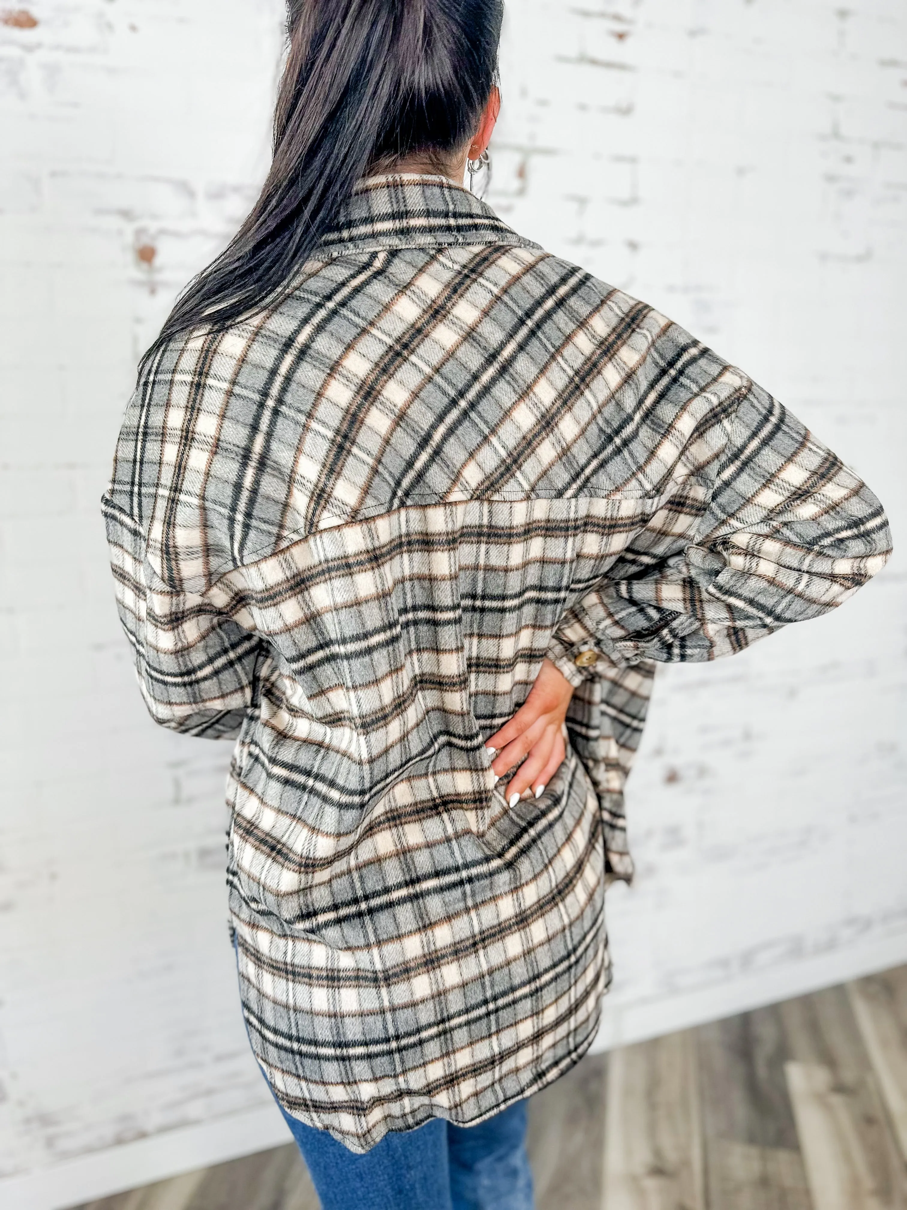 Neutral Plaid Shacket