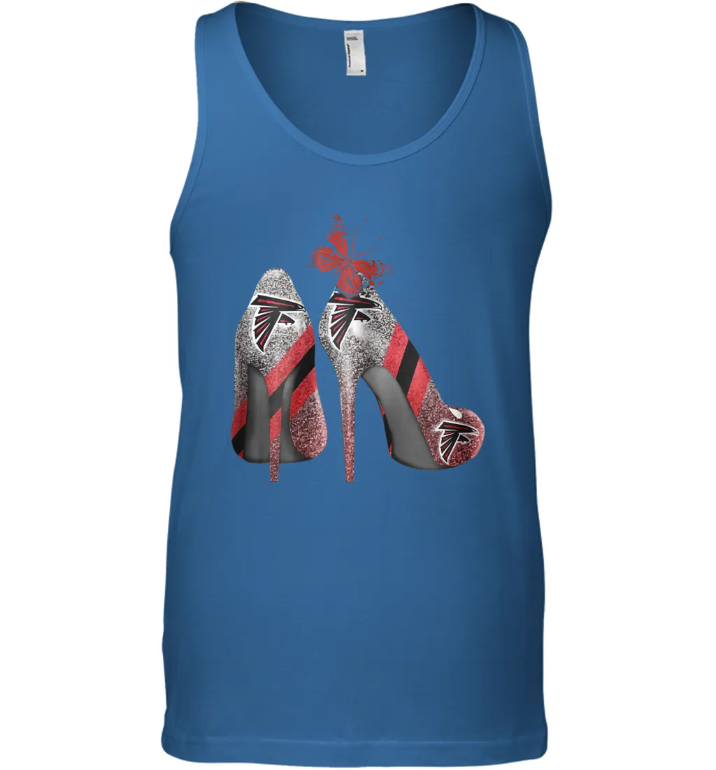 NFL Atlanta Falcons Rhinestone High Heels Tank Top