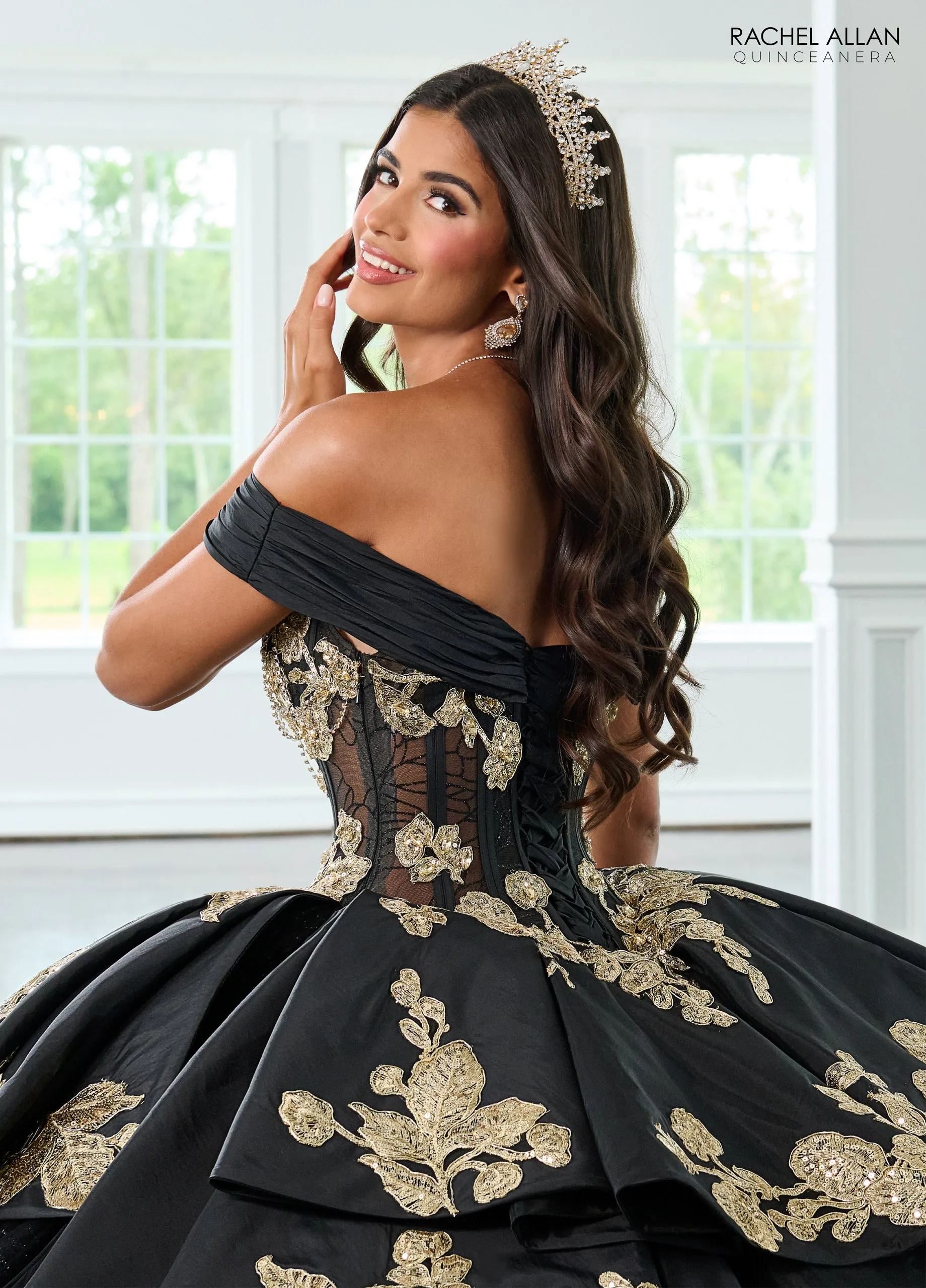 Off Shoulder Quinceanera Dress by Rachel Allan RQ2222